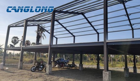 Thailand 2-storey steel structure warehouse