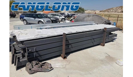 Cyprus metal garage building steel structure arrival