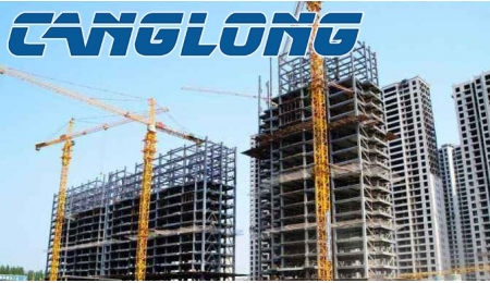 Super high rise building steel structure installation process