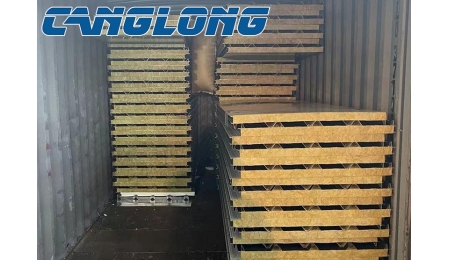 Australian Steel Food Warehouse Rock Wool Sandwich Panel Delivery