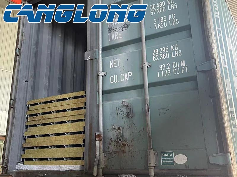 Rock Wool Sandwich Panel Delivery