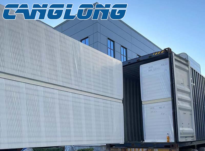 warehouse pu metal panel loading