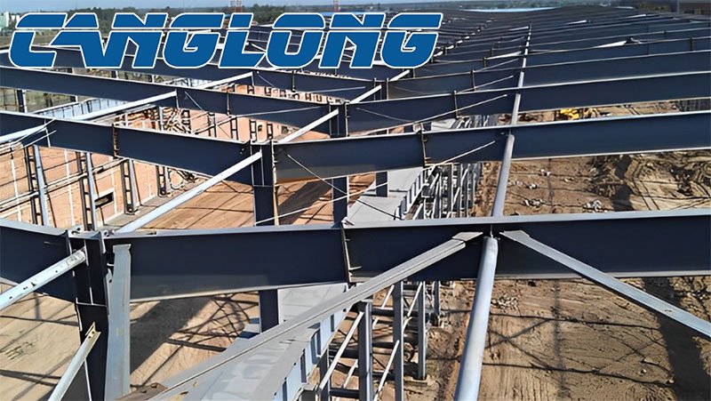 Metal H-beam fabrication and installation