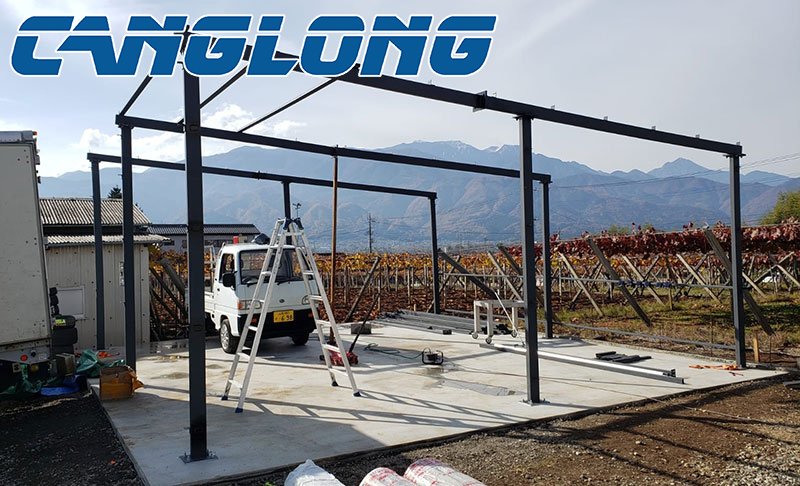 installation of metal carport workshop