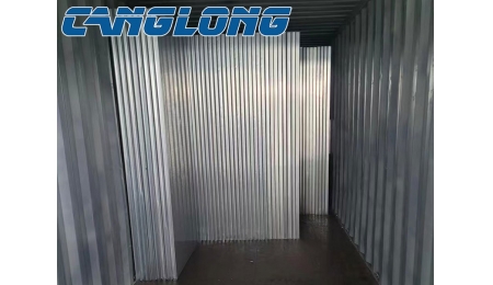 EPS wall panels of prefabricated warehouse is delivered to Peru