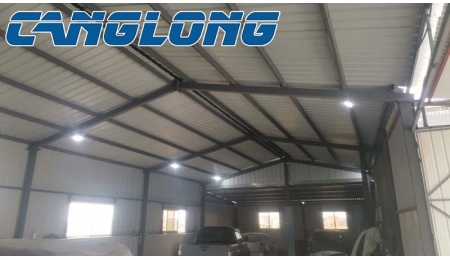 Metal structure garage installation in Cyprus