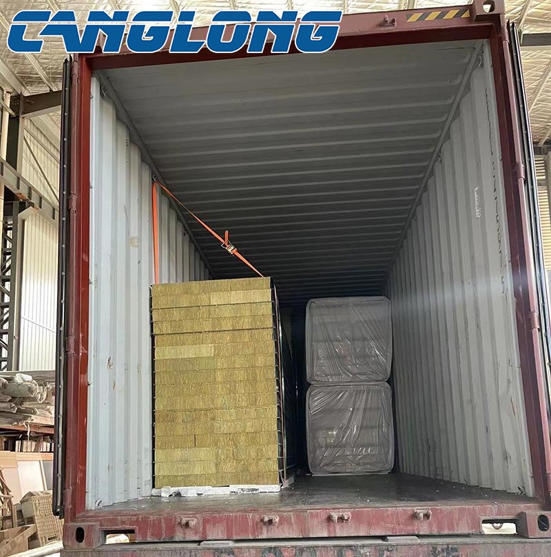 rock wool sandwich panel delivery