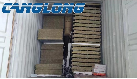 50mm thick rock wool sandwich panel delivered to Croatia