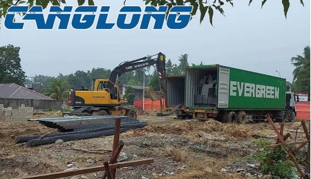 Delivery of steel structures for cold storage shed in the Philippines