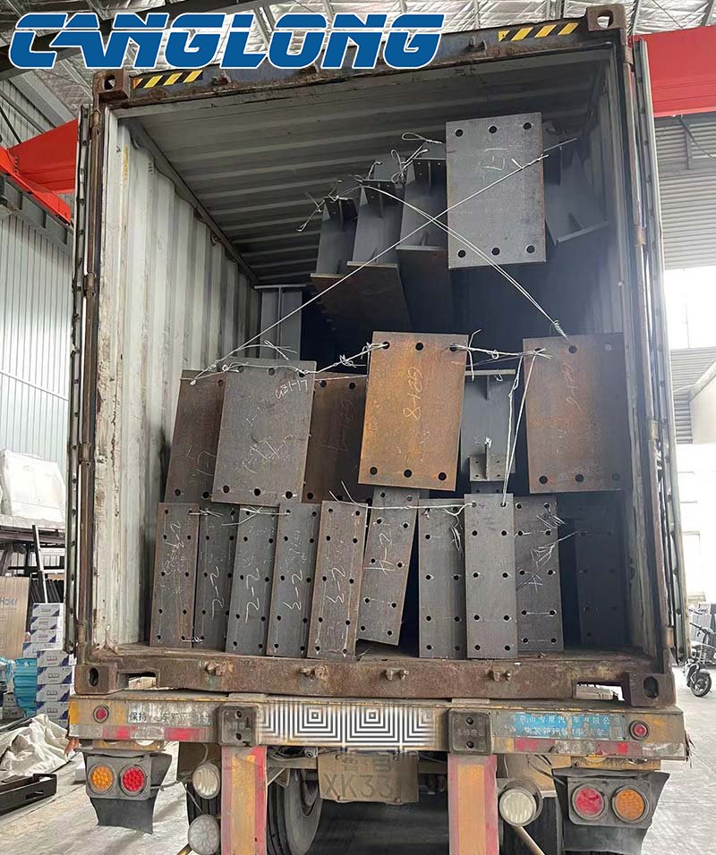 workshop steel structure delivered