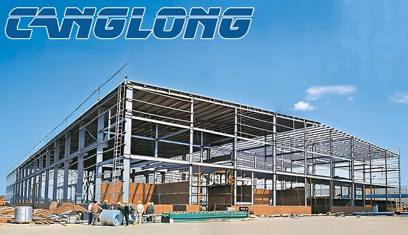 two-storey steel structure workshop