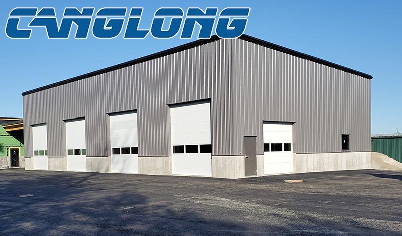 single slope steel warehouse