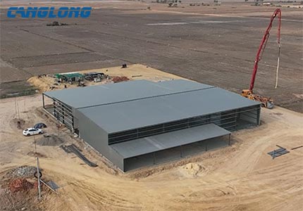 Cambodia steel warehouse construction