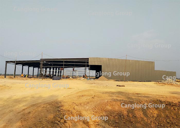 Cambodia steel warehouse construction