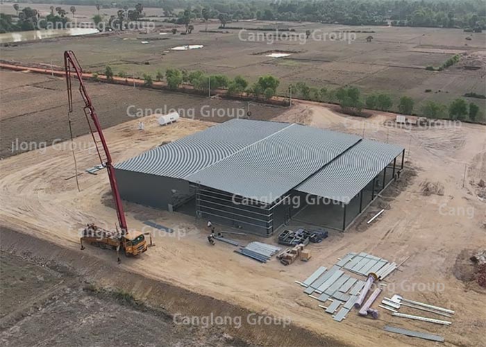 Cambodia steel warehouse construction