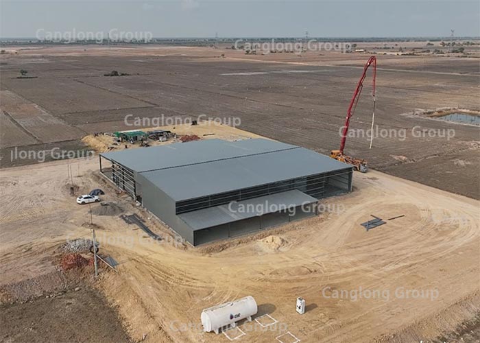 Cambodia steel warehouse construction