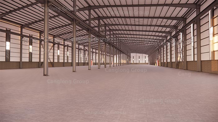 Thailand prefabricated warehouse design drawing