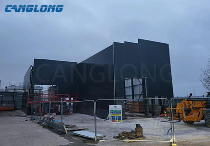 Britain prefabricated steel warehouse