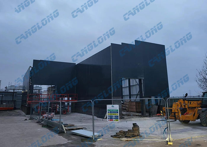 Britain prefabricated steel warehouse