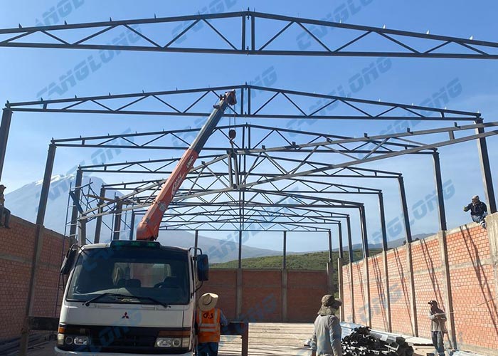 Peru 40x15m steel frame workshop