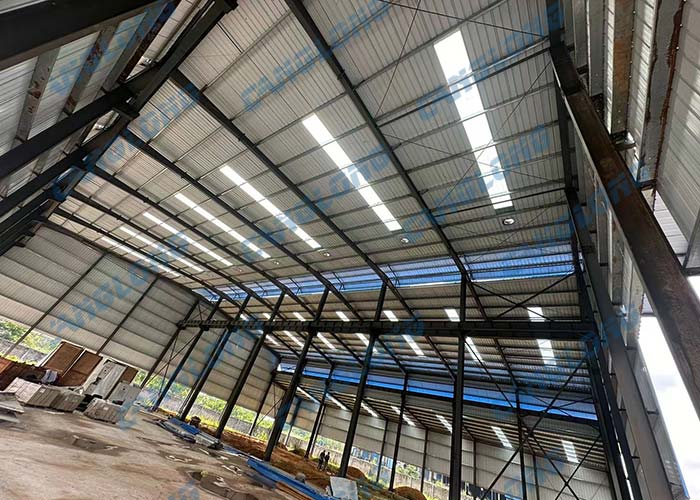 Gabon 44x42m steel warehouse building