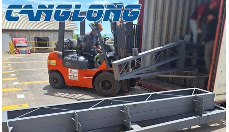 Nicaraguan customer received the factory building steel structure kits