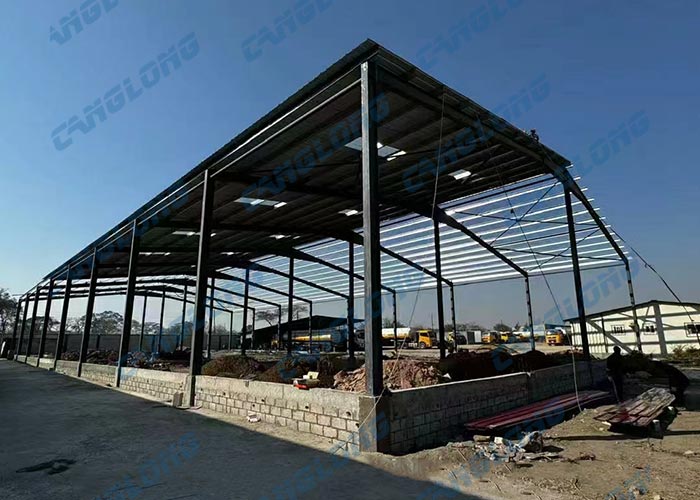 Zambia steel warehouse construction