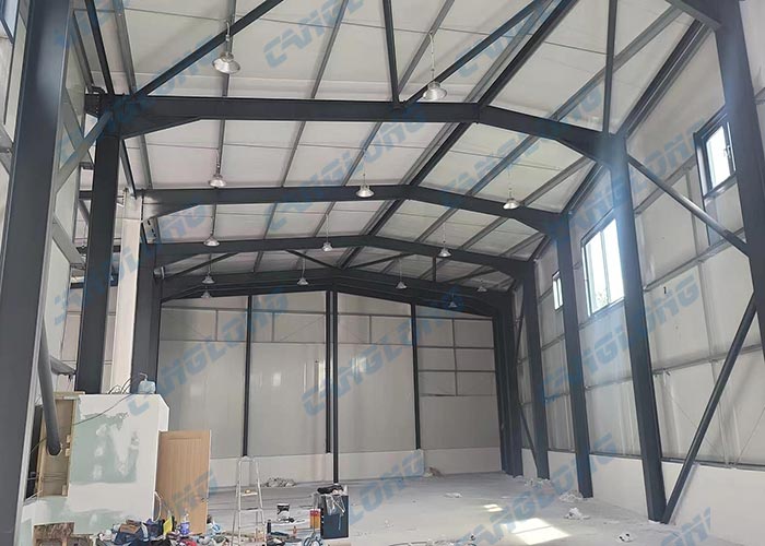 UK steel workshop pu panel installation