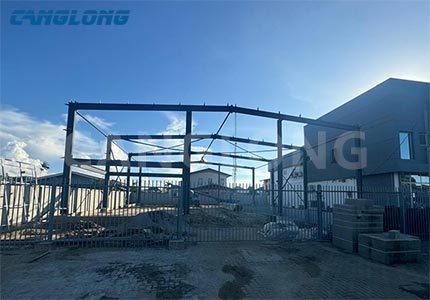 Suriname steel construction warehouse