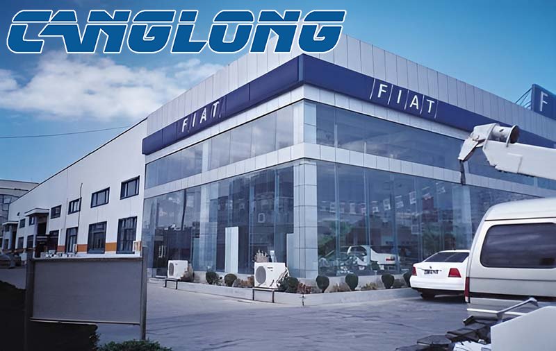 steel structure automobile showroom