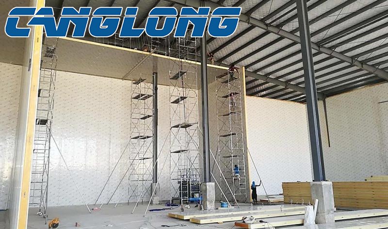 polyurethane sandwich panel ceiling installation