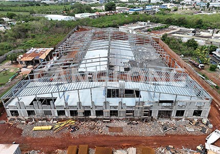 Mauritius 10000sqm steel structure warehouse