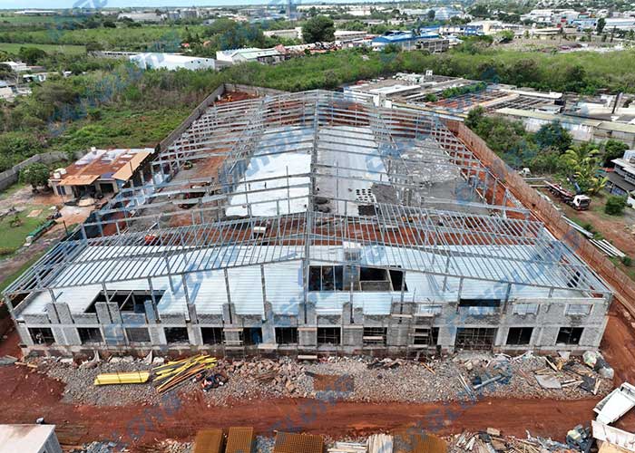 Mauritius 10000sqm steel structure warehouse