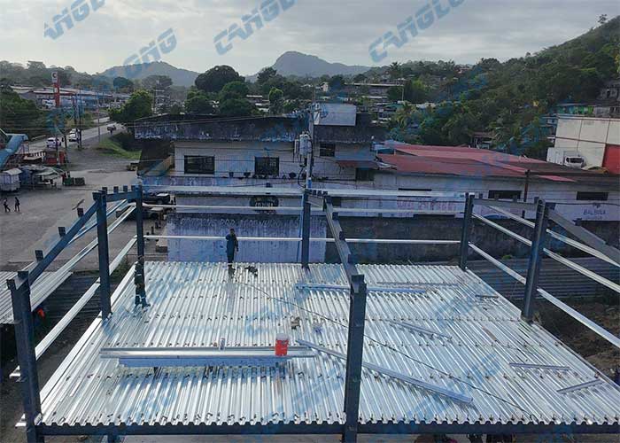 Martinique 2-story steel godown