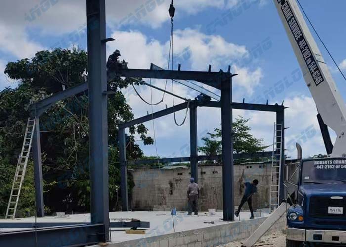 Bahama steel warehouse construction