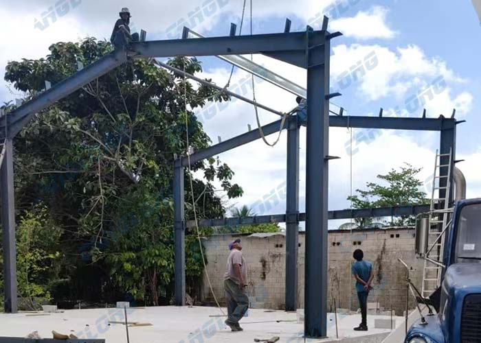 Bahama steel warehouse construction