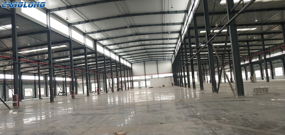 18300 Square Meters Prefab Steel Structure Logistics Warehouse Construction